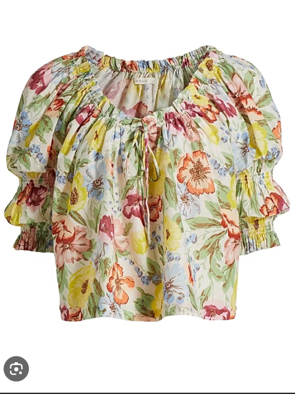 Doen Inez Floral Cotton Top
